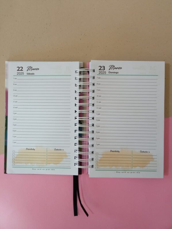 Agenda Diaria Completa Media Carta - Imagen 2
