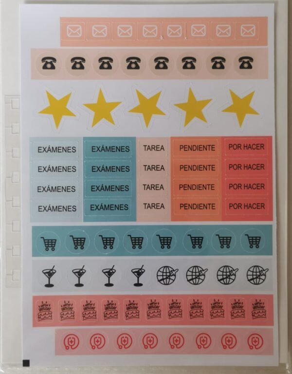 Lámina Sticker educadores