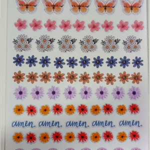 Lámina de stickers decoradores