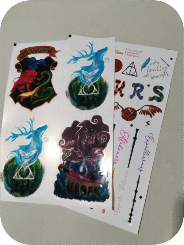 Lámina de sticker Harry Potter