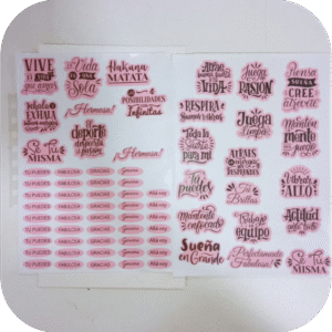 Lámina sticker "Tu Puedes"