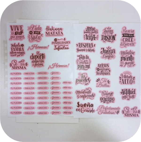 Lámina sticker "Tu Puedes"