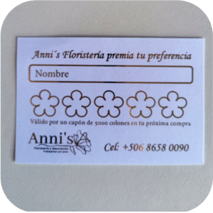 Tarjetas de cliente frecuente
