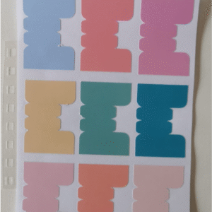 Lámina Sticker separadores