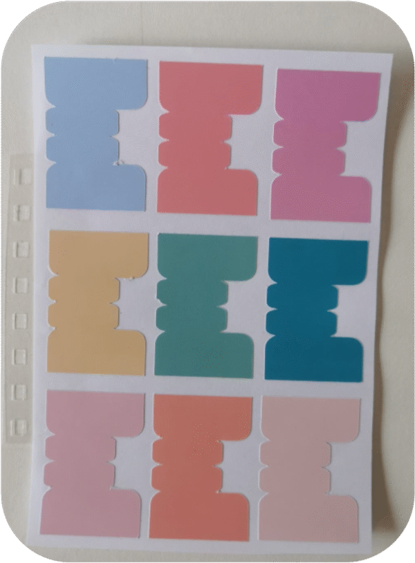 Lámina Sticker separadores
