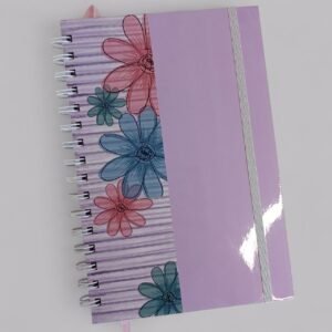 Agenda Semanal Perpetua, Portada Flores Morada