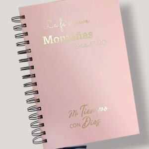 Libreta Portada Rosada con Foil